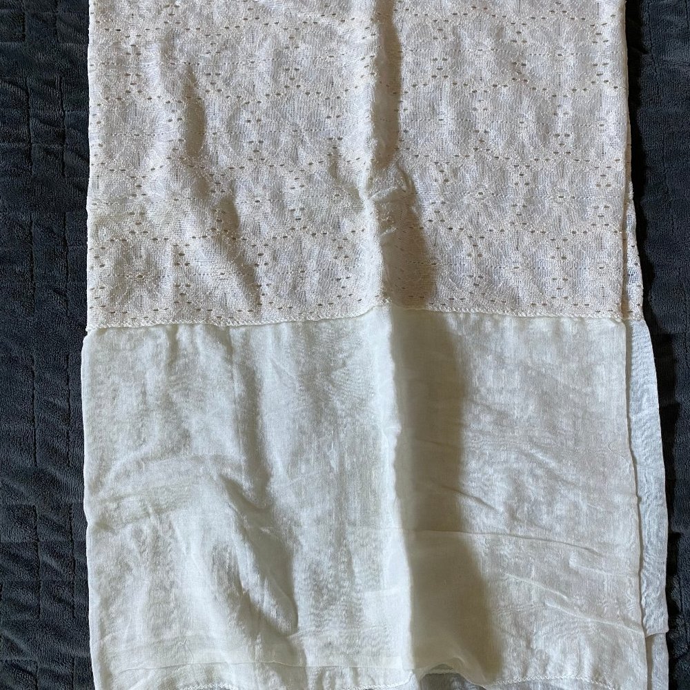 Cream Lace Infinity Scarf